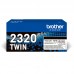 Brother Toner Preto Pack 2 Alta Capacidade Tn2320