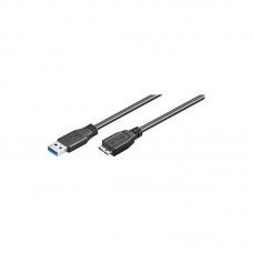 Cabo USB 3.0 Ewent EC1016, USB-A Macho para Micro-B Macho, 1,8m, Preto Cabo USB 3.0 Ewent EC1016, USB-A Macho para Micro-B Macho, 1,8m, Preto