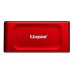SSD Externo Kingston XS1000 Vermelho - 2TB, USB 3.2 Gen 2, até 1050MB/s