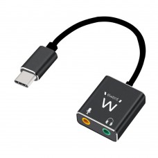 Ewent Ec1645 Tarjeta de Audio Usb Ewent Tarjeta de Sonido Usb Tipo C Con 2 Jack de 3,5 Mm Ewent Ec1645 Tarjeta de Audio Usb Ewent Tarjeta de Sonido Usb Tipo C Con 2 Jack de 3,5 Mm