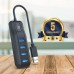 Hub USB Ewent EW1138: 4 Portas, USB 3.2 Gen 1