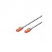 Cabo de Rede Ewent EW-6U-020 - Categoria 6 UTP, 2m, Cinza