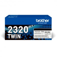 Pack de 2 Toners Brother TN2320 Preto Alta Capacidade Pack de 2 Toners Brother TN2320 Preto Alta Capacidade