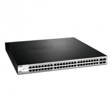 Switch D-Link DGS-1210-52MP/E: 52 Portas Gigabit PoE+, 4 SFP Combo