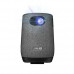ASUS ZenBeam Latte L1 - Projector DLP - LED - 300 lumens - 1280 x 720 - 16:9 - 720p - lentes fixas de projeção de curta distância - Wi-Fi / Bluetooth - cinza, preto