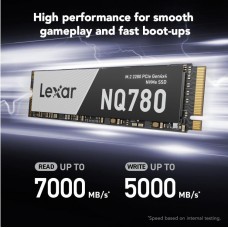 SSD Lexar NQ780 PCIe Gen 4x4 1TB: Alta velocidade, 7000/6000 MB/s, controlo inteligente de energia SSD Lexar NQ780 PCIe Gen 4x4 1TB: Alta velocidade, 7000/6000 MB/s, controlo inteligente de energia