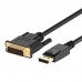 Ewent Cabo Adaptador Displayport para Dvi-D 1.8mt Ewent Cabo Adaptador Displayport para Dvi-D 1.8mt