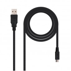Cabo USB 2.0 Nanocable - 10.01.0501 - USB-A para Micro-USB, 1,8m, Preto Cabo USB 2.0 Nanocable - 10.01.0501 - USB-A para Micro-USB, 1,8m, Preto