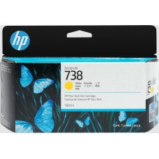 HP 738 130-ml Yellow DesignJet Ink Cartridge