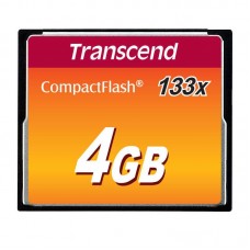 Cartão de Memória CompactFlash Transcend 4GB 133x Cartão de Memória CompactFlash Transcend 4GB 133x