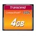Cartão de Memória CompactFlash Transcend 4GB 133x Cartão de Memória CompactFlash Transcend 4GB 133x
