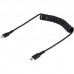 Cabo StarTech USB-C para Lightning, 50cm, Preto, Enrolado, MFi