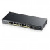 Switch - GS1100-10HP Switch Poe Switch 8 puertos PoE Plus+ 2 Uplink fibra