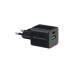 Conceptronic Cargador 2port 20w,1xusb-C,1xusb-A 1.5m Sw