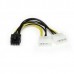 Cabo Startech LP4PCIEX8ADP: Conector LP4 para PCI Express, 15cm, Preto