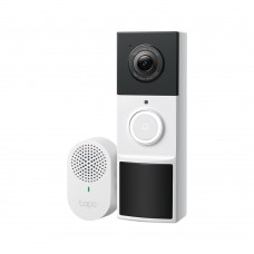 TP-Link - Video Doorbell Camera - 1 × Tapo D210, 1 × Tapo D100C, 2K 3MP (2304×1296), 2.4GHz, 6400mAh rechargeable lithium-ion battery