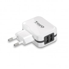 Carregador de Parede Tooq TQWC-1S02WT, 2x USB 2.0, Tecnologia AI, Branco