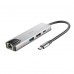 Adaptador USB-C 4 em 1 NGS WonderDock Supra, HDMI 4K, USB-C PD 100W, RJ45 Gigabit Adaptador USB-C 4 em 1 NGS WonderDock Supra, HDMI 4K, USB-C PD 100W, RJ45 Gigabit