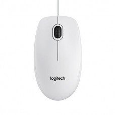 Rato Logitech B100 Óptico com Fio: Branco, 3 botões, 800 DPI