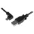 StarTech.com 2m 6 ft Micro-USB Charge-and-Sync Cable - Left-Angle Micro-USB - M/M - USB to Micro USB Charging Cable - 24 AWG (USBAUB2MLA) - Cabo USB - Micro USB Tipo B (M) para USB (M) - USB 2.0 - 2 m - conector angular esquerdo, moldado - preto - pa sem_imagem