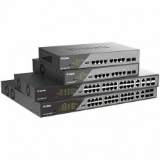 D-Link DSS 200G-28MPP - Interruptor - Administrado - 24 x 10/100/1000 (PoE) + 4 x combo SFP - montável em trilho - PoE (518 W) D-Link DSS 200G-28MPP - Interruptor - Administrado - 24 x 10/100/1000 (PoE) + 4 x combo SFP - montável em trilho - PoE (518 W)