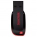 Unidade Flash USB Sandisk Cruzer Blade 64GB, USB 2.0, Preto/Vermelho