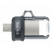 Sandisk Ultra Dual M3.0 Unidad Flash USB 64 GB USB TYPE-A / MICRO-USB 3.2 GEN 1 (3.1 GEN 1) NEGRO, PLATA, Transparente