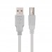 Cabo Nanocable USB 2.0 Impressora, Macho-Macho, 1,8m, Beige, 10.01.0103