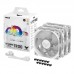 Ventilador ASUS TUF Gaming TR120 ARGB Branco - 120mm, 3 Unidades, RGB