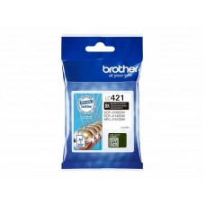 Tinteiro Brother LC421BK: Preto, 200 páginas