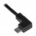 StarTech.com 2m 6 ft Micro-USB Charge-and-Sync Cable - Left-Angle Micro-USB - M/M - USB to Micro USB Charging Cable - 24 AWG (USBAUB2MLA) - Cabo USB - Micro USB Tipo B (M) para USB (M) - USB 2.0 - 2 m - conector angular esquerdo, moldado - preto - pa