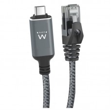 Cabo USB-C para RJ45 Gigabit Ethernet Ewent EC2000 (1m) Cabo USB-C para RJ45 Gigabit Ethernet Ewent EC2000 (1m)