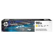 HP 981A Yellow Original PageWide Cartridge  - HP 981A Yellow Original PageWide Cartridge  -