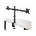 StarTech.com Desk Mount Dual Monitor Arm, Desk Clamp / Grommet VESA Monitor Mount for up to 32 inch Displays, Ergonomic Articulating Monitor Arm, Height Adjustable/Tilt/Swivel/Rotating - ARMDUAL2