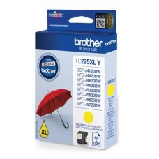 Tinteiro Brother LC225XLYBP - Amarelo - Alto Rendimento