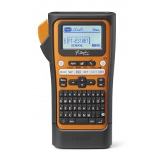 Brother - PTE310BTVP - Rotuladora eletrónica portátil para instaladores profissionais. Larguras de fitas: 3,5 / 6 / 9 / 12 / 18mm. Corte de fita manual - Teclado QWERTY - Cabo USB C- Conexão a PC  - Bluetooth