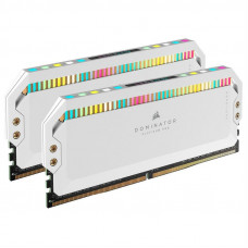 Corsair DDR5, 5600MHz 32GB 2x16GB DIMM, Unbuffered, 36-36-36-76, Std PMIC, XMP 3.0, Dominator Platinum RGB DDR5 White Heatspreader, RGB LED, 1.25V
