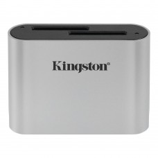 Kingston - USB3.2 Gen1 Workflow Dual-Slot SDHC/SDXC UHS-II Card Reader
