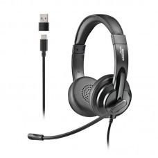Auriculares Ngs Vox605 Usb Con Micrófono Usb Negros