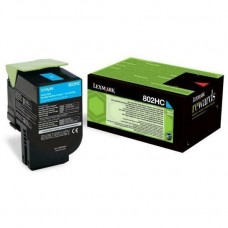 Toner Lexmark 80C2HCE - Ciano, Laser, 3000 páginas