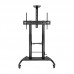 Suporte de Piso Tooq Ares, Ajustável, com Rodas, para TVs de 60 a 100 polegadas, FS20404HM-B