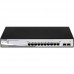 D-Link Web Smart DGS-1210-10P - Interruptor - Administrado - 8 x 10/100/1000 (PoE+) + 2 x Gigabit SFP - desktop - PoE+ (78 W)