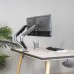 Suporte de Monitor de Mesa Tooq DB4132TNR-G - 2 Braços, Giratório, Inclinável, 17-32