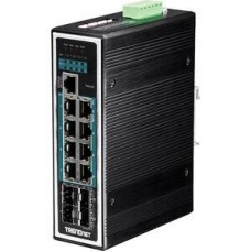 Switch Ethernet Trendnet TI-PG1284i - 8 Portas Gigabit, 4 SFP, PoE+ Switch Ethernet Trendnet TI-PG1284i - 8 Portas Gigabit, 4 SFP, PoE+