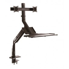 NAPOFIX DESK MOUNT WORKSTATION 17-27 INCH 2X DISPLAYS - SW6200 NAPOFIX DESK MOUNT WORKSTATION 17-27 INCH 2X DISPLAYS - SW6200
