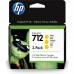 Tinteiro HP DesignJet, Amarelo, 3ED79A, 3x29ml, para DesignJet T210, T230, T250, T630, T650