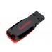 Pen USB SanDisk Cruzer Blade: 128GB, USB 2.0, Preto/Vermelho Pen USB SanDisk Cruzer Blade: 128GB, USB 2.0, Preto/Vermelho