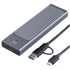EWENT Caixa Externa USB 3.2 Gen2  USB-C M.2 NVMe SSD, cabo USB C-C e USB C-A
