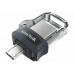 Sandisk Ultra Dual M3.0 Unidad Flash USB 64 GB USB TYPE-A / MICRO-USB 3.2 GEN 1 (3.1 GEN 1) NEGRO, PLATA, Transparente