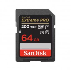 Cartão de Memória Sandisk Extreme Pro 64GB SDXC, 200MB/s UHS-I C10, SDSDXXU-064G-GN4IN